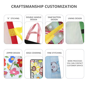 Bolsa de Compras de Plástico Reciclable con un Adorable Diseño de Perrito Tostado y Elegantes Asas Dobles Estilo Inglés - Product Image 6