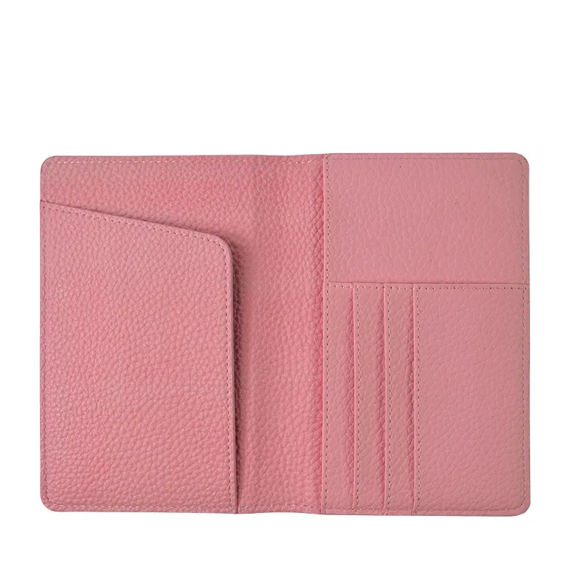 Perfect graceful PU cover blank saffiano leather passport holder leather custom travel wallet