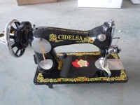 Machine à coudre domestique à point noué, avec pied entraîneur, conception à lit plat, aiguille simple, motorisée - Matériel de confection