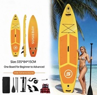 Planche de paddle gonflable tout usage en EVA/PVC, double couche épaissie, pour le surf, la pêche, le kayak et la course