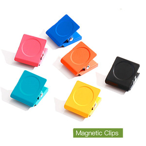 Perlengkapan Guru XinyiArt: Klip Logam Persegi Warna-warni, Klip Magnet Foto, Klip Magnet Kulkas - Product Image 3
