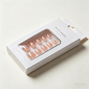 Boîte d'emballage personnalisée pour faux ongles avec logo, vide, écologique, en papier, 20 compartiments, étui en plastique pour organisateur de faux ongles en acrylique - Product Image 1