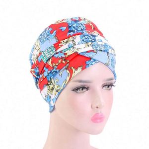 Wholesale Custom Logo African Style Long Tube Head <b>Wrap</b> Hats Nigerian Autumn Print Muslim Scarf Turban 3D Embroidery Common - Product Image 1