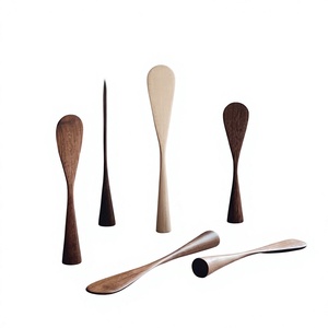 Couteaux à fromage en bois avec manche en bois, finition miroir, modernes et écologiques, pour le beurre – AZ ENTERPRISES pour table de mariage - Product Image 5