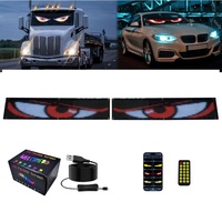 Panneau LED flexible programmable pour extérieur, yeux d'ange et de démon pour camion, décoration de voiture