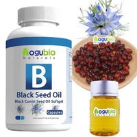 Capsule molle d'huile de graines noires de haute pureté OEM ODM avec de la vitamine E pour la santé de la peau 100% capsules molles d'huile de graines noires