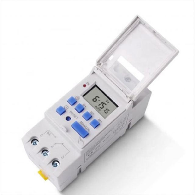 TM615 12/24/110/220V Timer Switch Digital 7 Days 24 Hours Programmable LCD Display DIN Rail Mount Time Relay