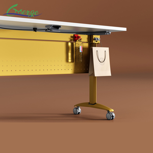Alta qualità pieghevole moderna scrivania in metallo con ruote ufficio ospedale appartamento tavolo di formazione per la scuola sala conferenze uso - Product Image 3