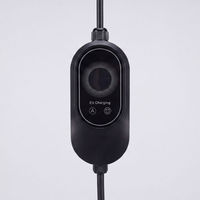 Nouvelle station de charge portable pour véhicules électriques, type 2, charge AC, 7 kW, prise EU, câble enroulé de 5 m, IP65, pour la maison, le bureau, les voyages