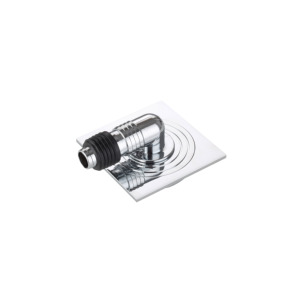 Sifone a pavimento quadrato in acciaio inox 304 cromato lucido, profondo, anti-odore, a connessione rapida, anticorrosione, per esterni e scantinati - Product Image 1