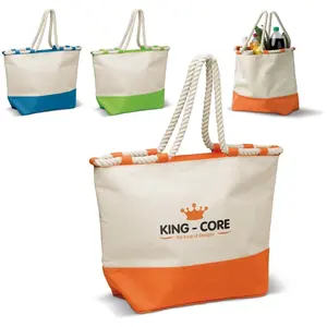 Borsa mare in tela di cotone personalizzabile per merchandising - Product Image 1