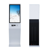 Support au sol distributeur de cartes info kiosque paiement avec imprimante carte paiement kiosque machine système de gestion de file d'attente auto paiement kiosque