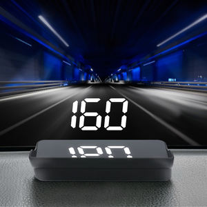 2023 nouvelle usine directe GPS Hud <span class=keywords><strong>compteur</strong></span> <span class=keywords><strong>de</strong></span> <span class=keywords><strong>vitesse</strong></span> pare-brise GPS tableau <span class=keywords><strong>de</strong></span> bord affichage tête haute projecteur GPS pour toutes les voitures - Product Image 1