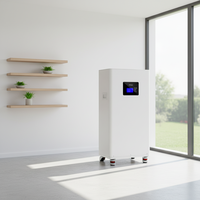 Système de stockage d'énergie domestique tout-en-un, hybride, connecté au réseau, empilable, 48V LiFePO4, BMS, onduleur, DC UPS, IP65, 10-20KWh