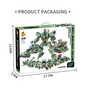 Panlos Gạch Giáo Dục Đồ Chơi Trẻ Em Xây Dựng Đồ Chơi Thông Qua EN71 CE Quân Sự <span class=keywords><strong>Robot</strong></span> Xây Dựng Blocks Set DIY 832 <span class=keywords><strong>Robot</strong></span> Set - Product Image 6