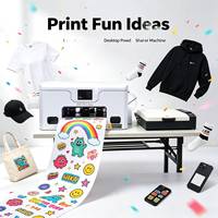 Nouvelle imprimante DTF A3 avec circulation d'encre pigmentée, machine de bureau 30 cm pour l'impression sur tissus foncés