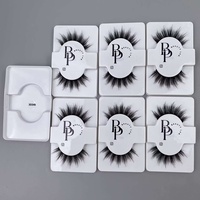 Faux cils en vison synthétique 12-16mm, cils effilés 3D volumineux effet œil de chat, lot en gros de cils en bande