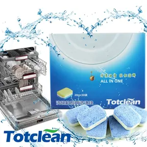 Hot Sale Household Solid Detergent Dish Washer Effervescent Cleaner Dish Washing Tablet