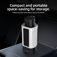 Adaptateur de charge Type 1 vers Type 2 7kW 230V AC, convertisseur portable Plug and Play pour la recharge des véhicules électriques européens à l'étranger
