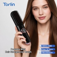 Cepillo Alisador de Cabello Portátil Mini Torlin Premium, Carga Rápida, Larga Duración, Batería Integrada, 5 Ajustes de Calor