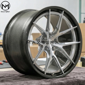 Jantes de voiture Maxtera en fibre de carbone forgée sur mesure style CF201 pour R8 M5 AMG - Product Image 3
