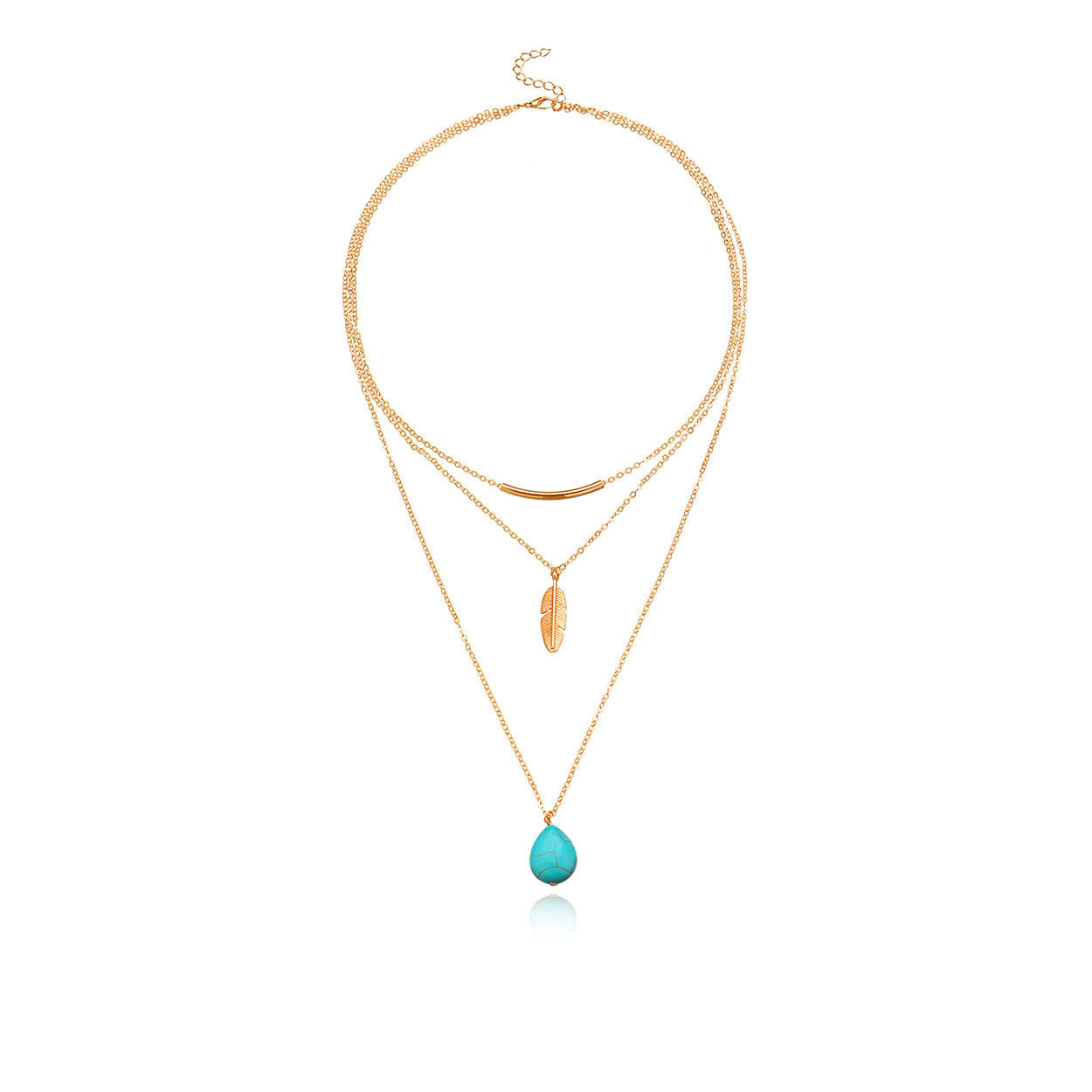 ขนนกสีทองแบบตรง2สไตล์