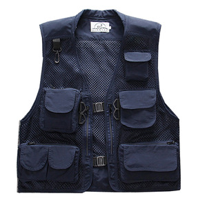 <span class=keywords><strong>Gilet</strong></span> da lavoro di marca alla moda da <span class=keywords><strong>uomo</strong></span> con pantaloni con tasca Multi-patta per la fotografia estiva all'aperto pesca <span class=keywords><strong>gilet</strong></span> sottile volontario - Product Image 5