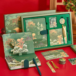 Tùy chỉnh 60 trang Trung Quốc phong cách máy tính xách tay Hộp Quà Tặng thiết lập in 'cấm Thành phố' văn hóa và sáng tạo sản phẩm quà tặng máy tính xách tay - Product Image 1