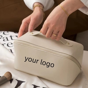 Borsa Cosmetici Personalizzabile a Marchio Privato in Ecopelle PU Impermeabile, Organizer da Viaggio Portatile per Trucco da Donna - Product Image 1