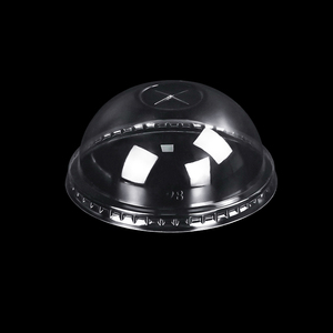 Einweg-Trinkbecher deckel aus Kunststoff Pet <span class=keywords><strong>Flat</strong></span> Lids zum Mitnehmen Milch tee Kaffee Verpackung Plastik becher deckel - Product Image 4