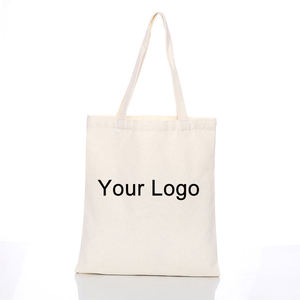 กระเป๋าใส่ของแบบพกพาที่เป็นมิตรกับสิ่งแวดล้อม ปรับแต่งโลโก้ได้ กระเป๋าผ้าแคนวาส กระเป๋าช้อปปิ้งผ้าฝ้ายนำกลับมาใช้ใหม่ได้ - Product Image 1