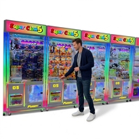 Console de jeu d'arcade à griffes métalliques transparente pour un joueur, garantie 1 an