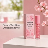 Boîte d'emballage pour rouge à lèvres, taille personnalisée, carton pliable, étui pour gloss, service d'impression personnalisé