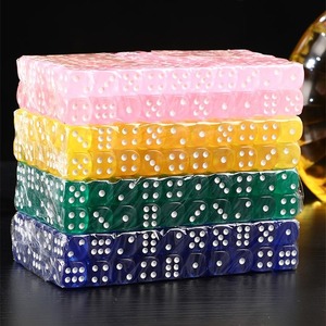 Vente en gros de dés carrés en plastique, perles numérotées pour DND et jeux de société avec logo personnalisé - Product Image 4