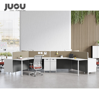 Poste de travail de bureau moderne pour 3, 6 ou 9 personnes, mobilier de bureau modulaire avec cloisons, bureaux individuels pour personnel de bureau
