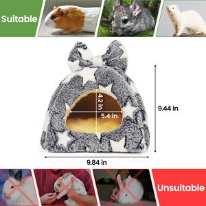 Casa para Cobayas y Cama Cálida de Invierno para Conejos, Cama Antideslizante para Animales Pequeños, para Conejos Enanos/Chinchillas - Product Image 3