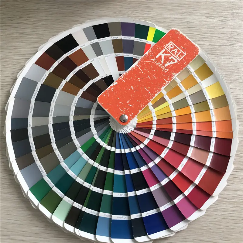 RAL 7031 grijs kleur spuiten sinaasappelschil textuur epoxy polyester poeder coating verf