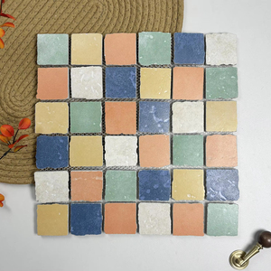 Piastrelle in Ceramica Mosaico Moderno Retrò 300x300mm Spessore 8mm Superficie in Porcellana Antiscivolo per Cucina e Bagno Garanzia 5 Anni - Product Image 1