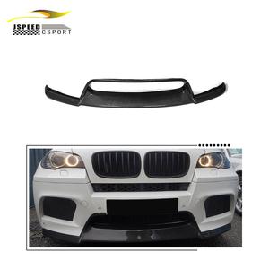 Alerón de parachoques delantero de fibra de carbono para <span class=keywords><strong>Bmw</strong></span> X5M X6M 2010 + (carbono de tejido liso) - Product Image 1