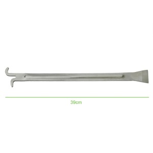 Cuchillo Gancho de Acero Inoxidable 201 Estilo Pomelo Lang para Limpieza de Colmenas, Herramienta de Apicultura de Varilla Larga para Apertura de Nidos y Cuadros de Colmena - Product Image 5