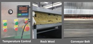 בקרת טמפרטורה צלייה מכונת קירור רציף בוטנים צלייה קו עיבוד תיבול שקדים מכונת הקלייה שקדים - Product Image 4