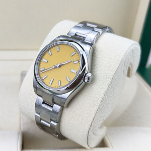 Womens Sang Trọng 31/36Mm Thép Không Gỉ Tự Động <span class=keywords><strong>Chronometer</strong></span> Đồng Hồ Đeo Tay Con Trỏ Quay Số Kẹo Cầu Vồng Màu Sắc Uy Tín Đồng Hồ - Product Image 4