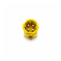 Sensor de presión de aceite de motor 4921493, cuerpo de latón, conector amarillo para reemplazo de motor Cummins M11 Volvo