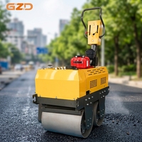 Compacteur à rouleaux vibrant portatif GZD personnalisé pour la construction – Matériel routier