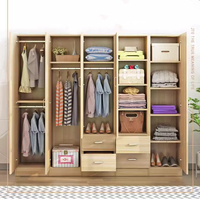 Armoire coulissante minimaliste moderne en MDF, style panneau, à porte unique, durable, pour location, dortoir, vêtements d'enfants et d'adultes