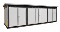 Poste de transformateur préfabriqué triphasé de type européen 150 kVA HV/MV compact, tension 50/60 Hz pour la distribution d'énergie industrielle