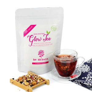 Thé éclaircissant pour la peau Chinaherbs, best-seller, 10 sachets de thé en vrac, boîte de thé aromatisé à base de plantes pour la beauté, tasse incluse - Product Image 3