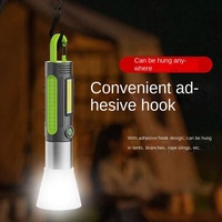 Lampe torche LED Zoom en ABS à focalisation réglable, rechargeable TPC-C, longue portée, super lumineuse, pour camping extérieur, mini lampe de tente avec crochet