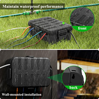 Boîtier électrique extérieur grand format en PP, étanche IP54, pour protection de rallonge et de prises extérieures résistantes aux intempéries