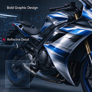 Autocollants de carénage de moto résistants aux UV, graphiques décoratifs pour toute la carrosserie, pour moto de rue - Product Image 3